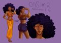 A character page of Casimir drawn by M.
